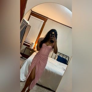 Pink Midi Dress | women’s xs | Adeirlina